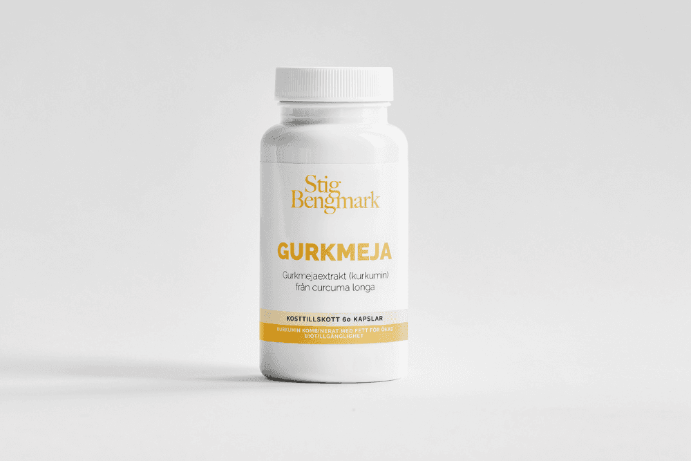 Stig Bengmarks kosttillskott med gurkmeja